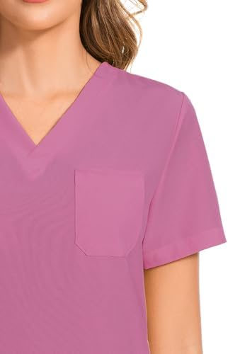 COZYFIT Scrubs for Women Set - Stretch V-Neck & Jogger Pant with 9 Pockets