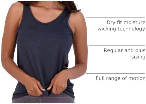 5 Pack Women's Dry Fit Tank Tops Sleeveless Athletic Workout Gym Yoga
