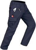 CNBQDD Mens Work Pants Cargo Tactical Construction for Men Ripstop Waterproof Lightweight Outdoor Hiking with Pockets