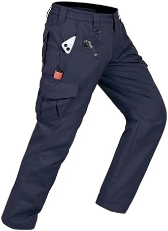 CNBQDD Mens Work Pants Cargo Tactical Construction for Men Ripstop Waterproof Lightweight Outdoor Hiking with Pockets