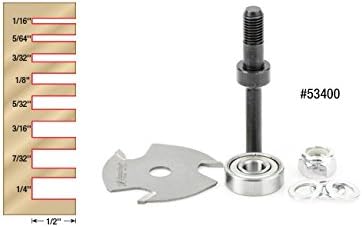 Amana Tool - (53402) Slotting Cutter Assembly 3 Wing x 1-7/8 Dia x 5/64 x 1/4 Inch Shank