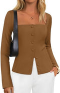 ZESICA Women's Business Casual Fitted Blazers Office Outfits