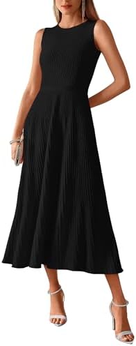 BTFBM Women Midi Bodycon Tank Dress