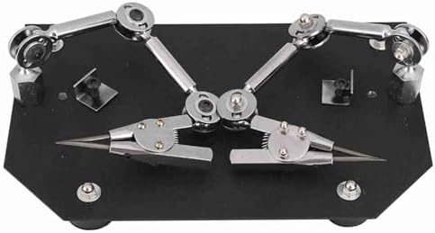 Welding Work Clip, Auxiliary Jewelry Soldering Clamp Angle Adjustable Steel Tool for Repairing Microelectronics Modeling, Small Object Observation