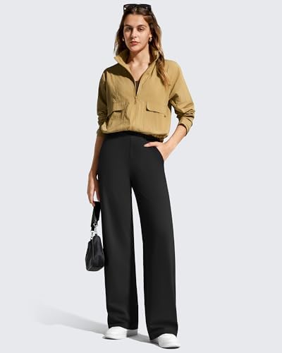 G4Free EverGoing Women's Wide Leg Dress Pants with Pockets Belt Loops