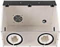 TFCFL Dust Box Enclosed Electric Grinding Table Polisher Dust Box Acrylic Cover 4mm Fully Enclosed Electric Grinder Polisher Acrylic Dust Cover Box 110V Polishers Buffers (2Holes)