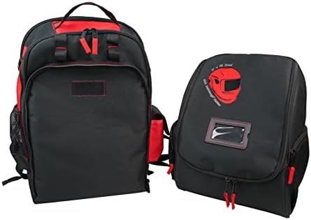 MELOTOUGH Welding Tool backpack Extreme Gear Pack with Large Capacity Helmet Holder Luggage Storage Bag(Red