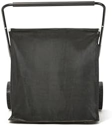 Dapper Supply 26-Inch Push Lawn Sweeper, Grass, Lawn and Leaf Cleanup Collector with Large 7 cu. ft. Hopper Bag, and Dual Spinning Brushes, Grey