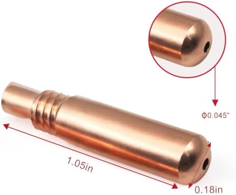40-PK T-M045 .045" Contact Tips for Miller MDX Acculock MDX-100 MDX-250 EZ-Select Millermatic & Multimatic MIG Welding Guns Parts TM045