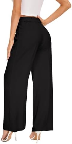 KICZOY Women Casual Wide Leg Dress Pants High Waist Lightweight Flowy Pants
