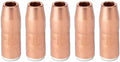 5PK Nozzle N-M1218C 1/2" ID 1/8" Recess AccuLock MDX Fits Miller MDX-250 EZ-Select MIG Welding Guns Part