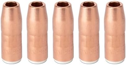 5PK Nozzle N-M1218C 1/2" ID 1/8" Recess AccuLock MDX Fits Miller MDX-250 EZ-Select MIG Welding Guns Part