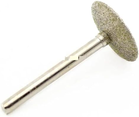 Grinding Wheel for Drill 16/20/25/30/35mm Diamond Grinding Needle Bit Mounted Point Carving Tools Shank 6mm 1/4" for Gemstone Jewelry(Head Diameter 25 mm)