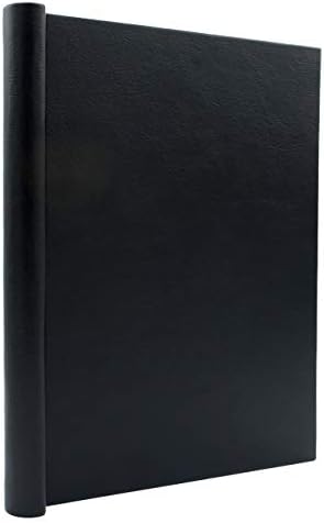 Faux Leather Springback Thesis Binder - Black, 1" Spine, by Bindertek