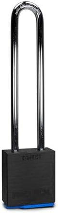PACLOCK's 2-Series Padlock, UCS, 5/16" Diameter Hard. Stainless Steel Shackle, 5" Tall, High Performance 6-Pin Cylinder, One Lock Keyed to a Number U-Pick! w/ 2 Keys, Black