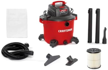 CRAFTSMAN CMXEVBE17595 16 Gallon 6.5 Peak HP Wet Dry Shop Vacuum