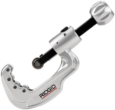 RIDGID 29963 Model 35S 1/4" to 1-3/8" Stainless Steel Tubing Cutter with X-CEL Knob, Silver