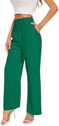 FUNYYZO Wide Leg Dress Pants for Women Work Slacks Business Casual Outfits