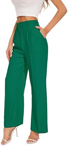 FUNYYZO Wide Leg Dress Pants for Women Work Slacks Business Casual Outfits