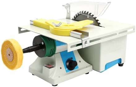 5-in-1 Mini Lapidary Saw, 750W 110V Rock Cutting & Polishing Machine, Adjustable Speed 800-10000r/min, DIY Jewelry Polishing Grinding Bench Buffer for Gem, Rocks, Jewelry Making
