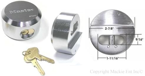 Master Lock 6271KA 8 Pack - 2-7/8in. ProSeries Reinforced Hidden Shackle Rekeyable Pin Tumbler Keyed Alike Padlock, Chrome