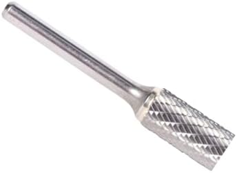 Drill America SA-3B Carbide Burr/Rotary File Cylindrical Double Cut for Die Grinder 3/8" Dia. x 1-1/2" Cut Length with 1/4" Shank and 3-1/4" Overall Length, DUL Series