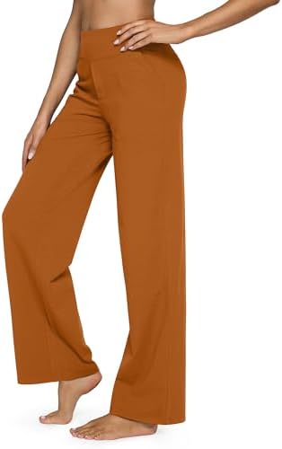 G4Free Yoga Pants for Women Wide Leg Pants with Pockets High Waisted