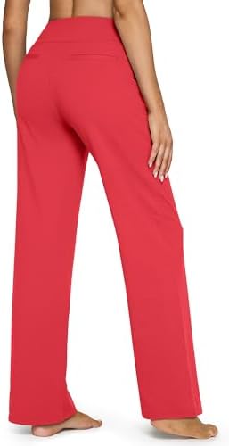 G4Free Yoga Pants for Women Wide Leg Pants with Pockets High Waisted