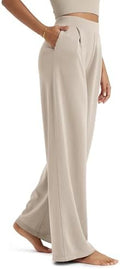 ODODOS Modal Soft Wide Leg Pants for Women High Waist Casual Relaxed Pants with Pockets-27/29"/ 31" Inseam