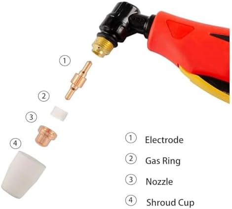 plasma cutter accessories 150PCS PT-31 Air Plasma Cutting Nozzle Electrode Consumables for CUT-40 CUT-50D CT-312