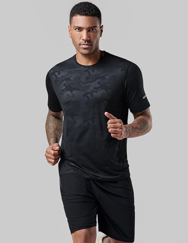 Liberty Imports 5 Pack Men's Active Quick Dry Crew Neck T Shirts
