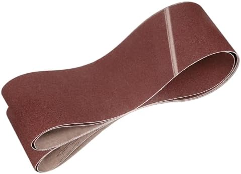 HARFINGTON 6 x 80 Inch Sanding Belts, 2 Pcs 80 Grits Aluminum Oxide