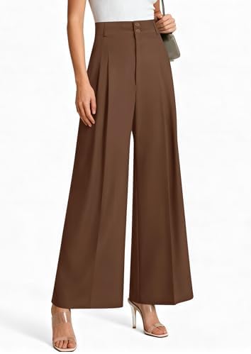 PRETTYGARDEN Women's High Waisted Wide Leg Dress Pants