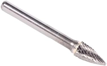 Drill America SG-13 Carbide Burr/Rotary File Tree Pointed-End Double Cut for Die Grinder 1/2" Dia. x 3/4" Cut Length with 1/4" Shank and 2-1/2" Overall Length, DUL Series