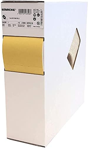 Starcke Premium Foam Back Perforated Sanding Sheets Roll 4-1/2 Inch Wide x 27 Yards Long 179 Sheets | For Wood, Auto Body, Marine, Paint, Primer, Metal, And Plastics (280 Grit)
