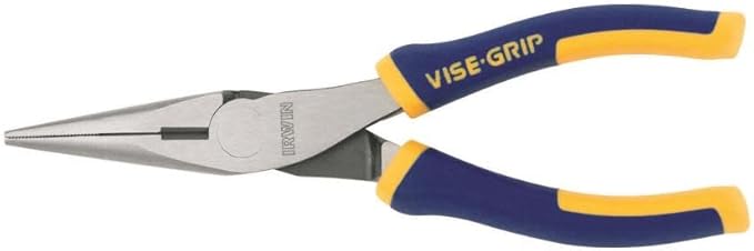 IRWIN Vise-Grip Pliers, Long Nose, 6 Inch, for Heavy Duty Cutting and Bending (2078216)