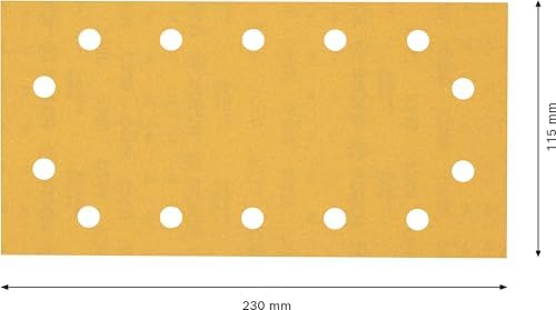 Bosch Professional 50x Expert C470 Sandpaper (for Hardwood, Paint on Wood, 115x230 mm, Grit 240, Accessories Orbital Sander)