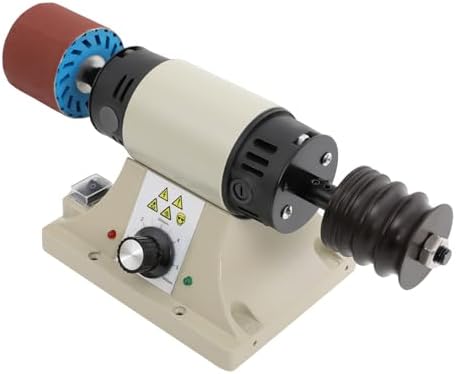 Leather Burnishing Machine,110V 350W Leather Polisher Sander with 6 Sanding Sleeves for Sanding Wood Products 0-8000RPM