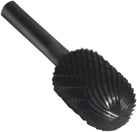 Drill America SC-7 Carbide Burr/Rotary File Cylindrical Radius-End Double Cut for Die Grinder 3/4" Dia. x 1" Cut Length with 1/4" Shank and 2-3/4" Overall Length, DUL Series