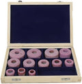 Sioux Valve Seat Grinding Stones, 12 Pcs, 80 Grit, 11/16" Thread, 1"-2-1/2"