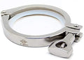 QiiMii 13MHHM Stainless Steel 304 Single Pin Heavy Duty Tri Clamp with Wing Nut for Ferrule TC 3"(3 Inch)