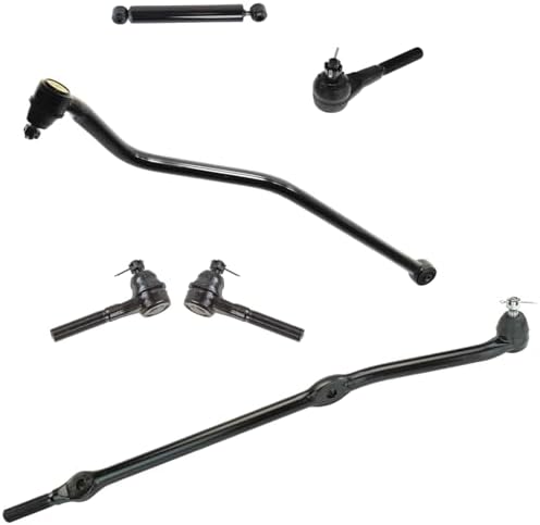 TRQ Front Steering & Suspension Kit Steering Stabilizer Damper Tie Rod