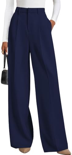 PRETTYGARDEN Women's Flowy Wide Leg Dress Pants