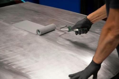 Eastwood OptiFlow Roll-On Ultimate Epoxy and Urethane Primer Paint with DSB Dustless Block Sanding Kit | Gray