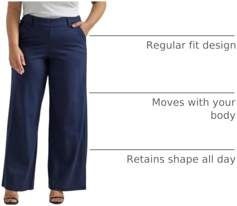 Lee Women's Ultra Lux Comfort Any Wear Wide Leg Pant