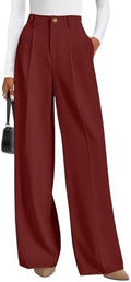 PRETTYGARDEN Women's Tailored Wide Leg Work Dress Pants