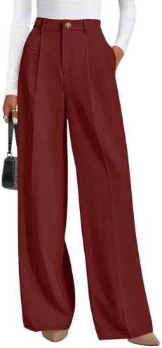 PRETTYGARDEN Women's Tailored Wide Leg Work Dress Pants