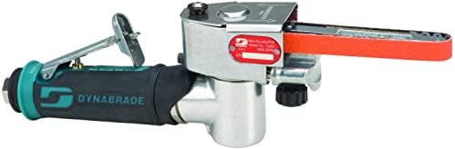 Dynabrade (15003) Mini-Dynafile II Abrasive Belt Tool | 0.4 hp 25,000 RPM Pneumatic Motor, 7 Degree Offset | For 1/8"-1/2" (3-13 mm) Wide x 12" (305 mm) Long Belts