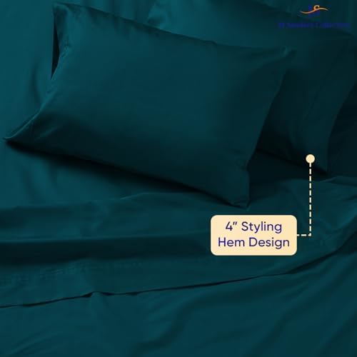 JS Sanders Collection 4PC Boat Sheet Set Universal AFT Berth, Teal