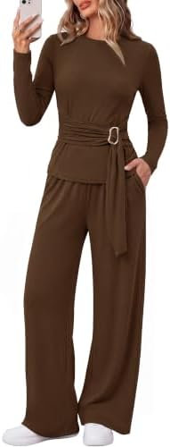 BTFBM 2 Piece Sets For Women Fall Outfits Lounge Set Business